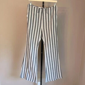 Alix of Bohemia Charlie Railroad Flare Pants Stripe NWT Festival Coastal Cowgirl